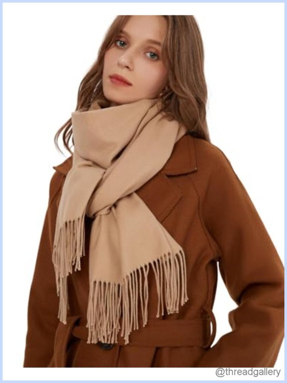 Cashmere Feel Pashmina Shawl Wrap Tassel Wedding Formal Scarf